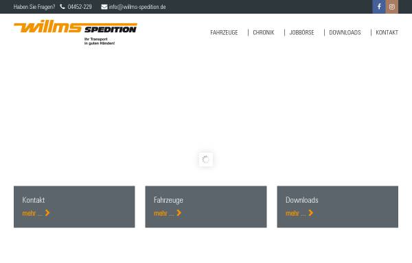 Vorschau von www.willms-spedition.de, Willms Spedition