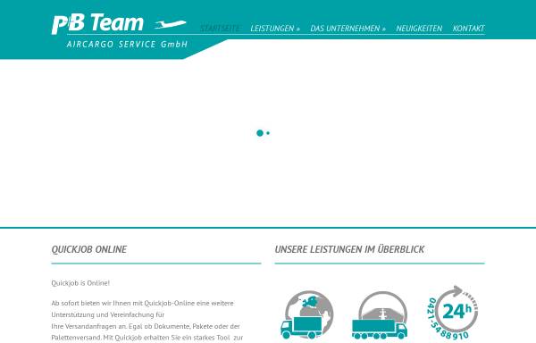 Vorschau von www.pbteam.de, P+B Team Aircargo Service GmbH