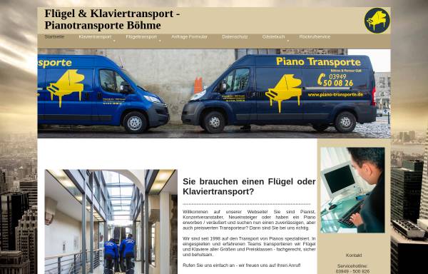 Vorschau von www.piano-transporte.de, Piano-Transporte Sachsen Anhalt