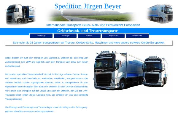 Vorschau von www.spedition-juergen-beyer.de, Spedition Jürgen Beyer