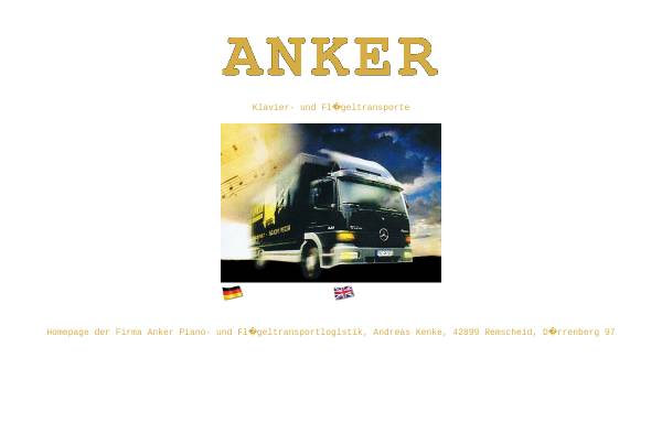 Vorschau von www.anker-transporte.de, Anker Piano- und Flügeltransportlogistik - Inh. Andreas Kenke
