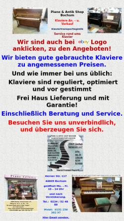 Vorschau der mobilen Webseite www.piano-trans.de, Piano-Trans H. G. Bischoff