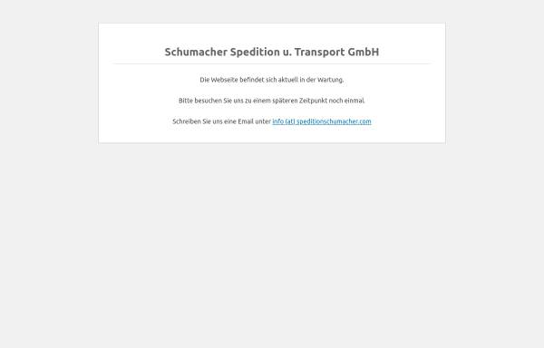 Vorschau von speditionschumacher.com, Schumacher Spedition und Transport GmbH