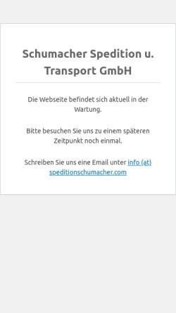 Vorschau der mobilen Webseite speditionschumacher.com, Schumacher Spedition und Transport GmbH