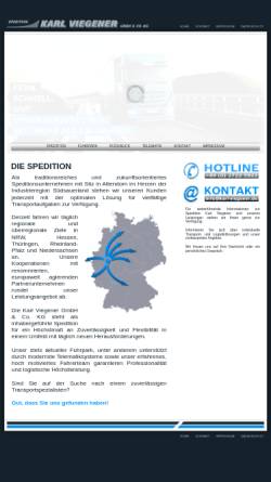 Vorschau der mobilen Webseite www.karl-viegener.de, Spedition Karl Viegener KG