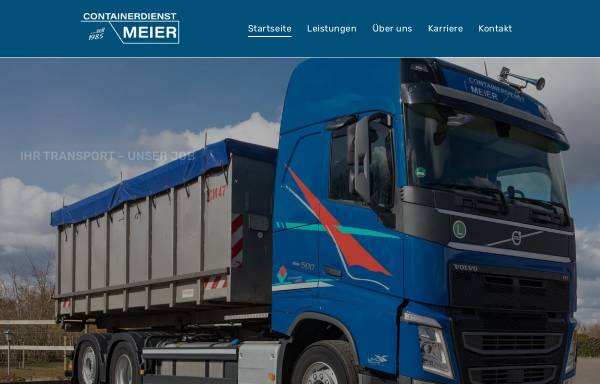 Vorschau von www.container-meier.de, Containerdienst Meier GmbH & Co. KG