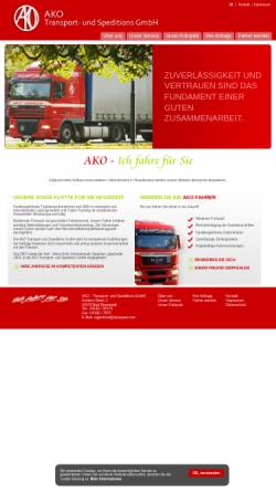 Vorschau der mobilen Webseite www.ako-spedition.de, Kohn, Karl-Heinz