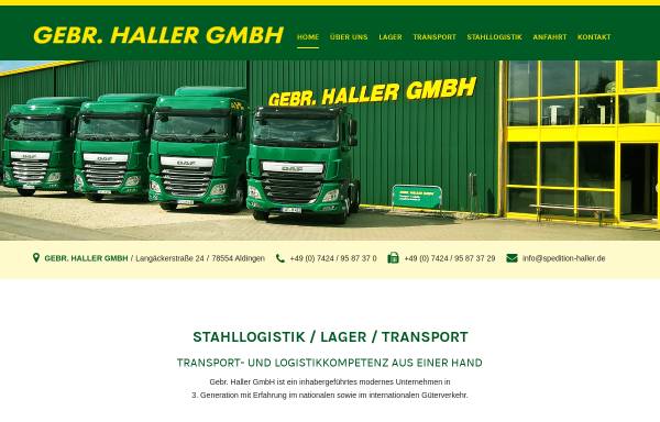 Vorschau von www.spedition-haller.de, Gebr. Haller GmbH