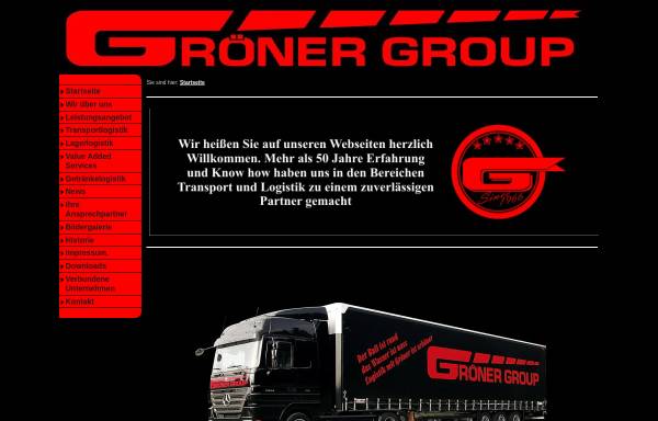 Vorschau von www.groener-transporte.de, Gröner Transport GmbH