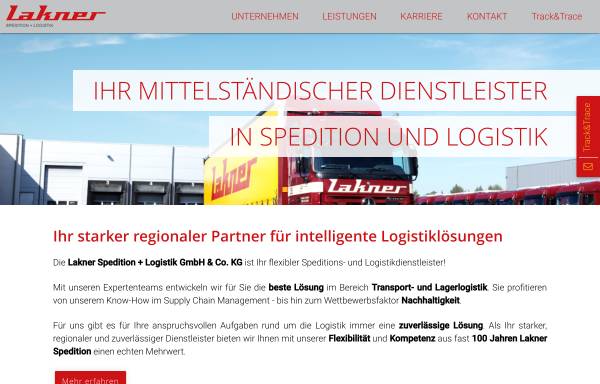 Vorschau von www.lakner-spedition.de, Lakner Spedition + Logistik GmbH & Co. KG