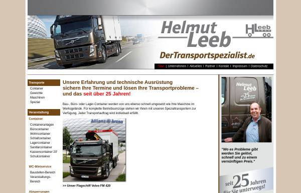 Vorschau von www.leeb-trans.de, Helmut Leeb GmbH