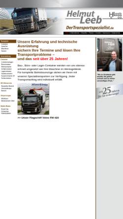 Vorschau der mobilen Webseite www.leeb-trans.de, Helmut Leeb GmbH