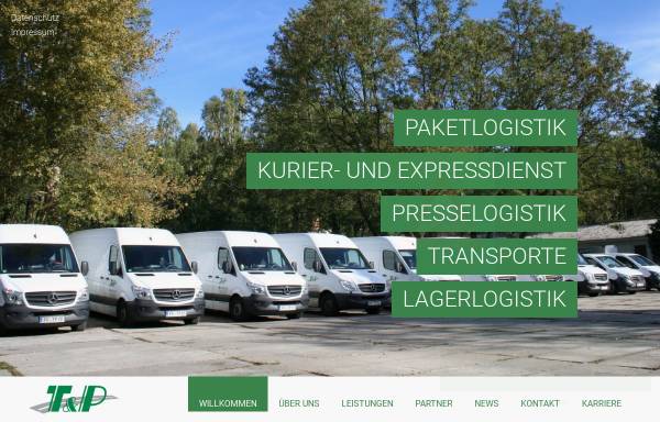 Vorschau von tp-frankfurtoder.de, Thews & Partner OHG und T & P Transport-Logistik-Service GmbH