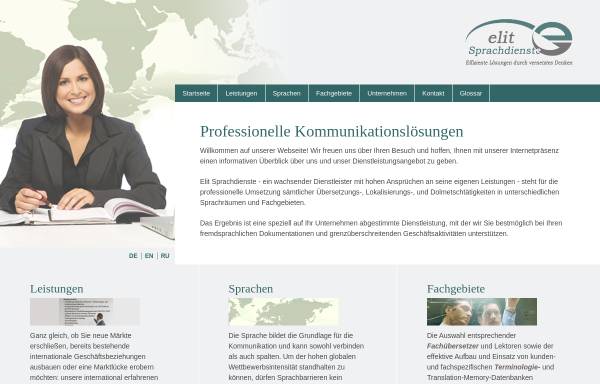 Vorschau von www.elit-sprachdienste.com, Elit Sprachdienste GbR
