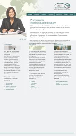 Vorschau der mobilen Webseite www.elit-sprachdienste.com, Elit Sprachdienste GbR