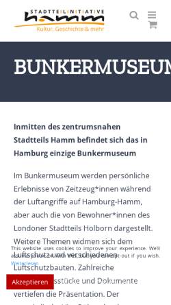 Vorschau der mobilen Webseite hh-hamm.de, Bunkermuseum