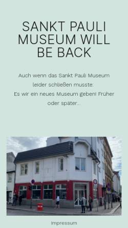 Vorschau der mobilen Webseite sankt-pauli-museum.de, Sankt-Pauli-Museum