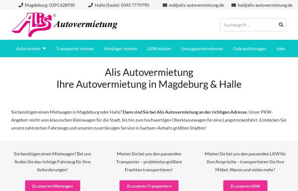 Vorschau von www.alis-autovermietung.de, Alis Autovermietung