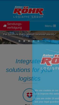 Vorschau der mobilen Webseite aroehr-service.de, Anton Röhr GmbH & Co. KG