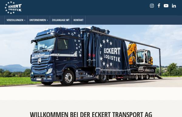 Vorschau von www.eckert-transport.ch, Eckert Logistik