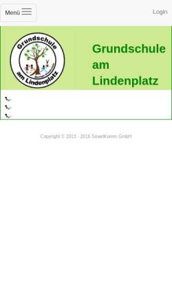 Vorschau der mobilen Webseite www.grundschule-am-lindenplatz.de, Grundschule am Lindenplatz Nauen