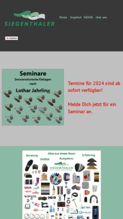 Vorschau der mobilen Webseite www.h-siegenthaler.ch, H. Siegenthaler AG