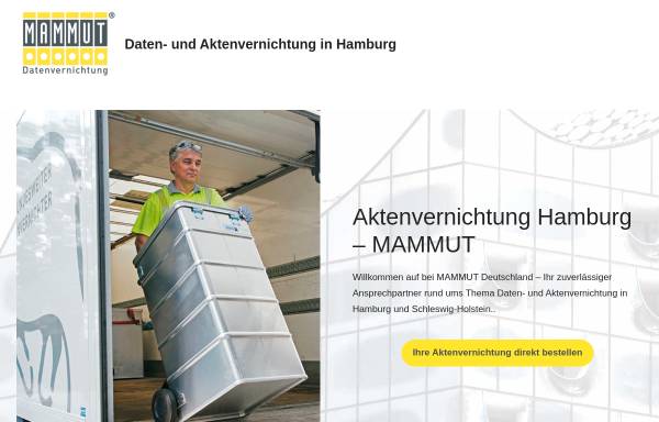Vorschau von www.mammut-hamburg.de, Mammut Dokumentenservice GmbH & Co. KG