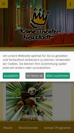Vorschau der mobilen Webseite www.fam-winterhalder.de, Krone-Theater