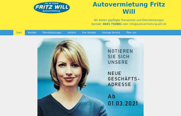 Vorschau von www.autovermietung-will.de, Autovermietung Will