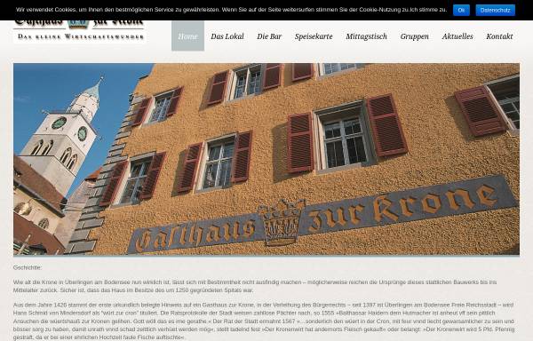 Vorschau von www.krone-ueberlingen.de, Gasthaus zur Krone