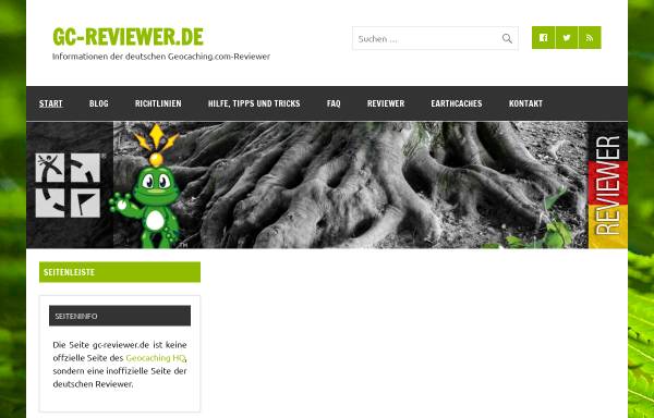 Vorschau von www.gc-reviewer.de, Informationen der deutschen Geocaching.com-Reviewer