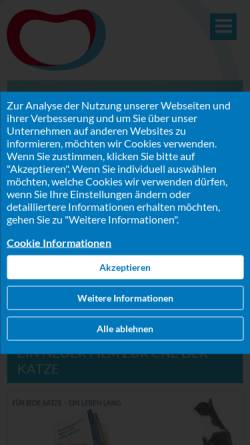 Vorschau der mobilen Webseite www.katze-mit-cne.de, CNI