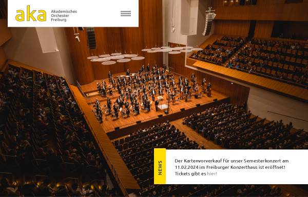 Vorschau von akademisches-orchester-freiburg.de, Akademisches Orchester