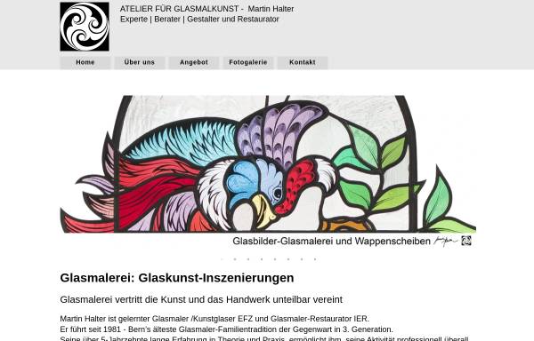 Vorschau von www.glasmalkunst.ch, Glaskunst