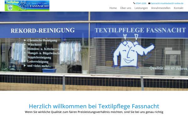 Vorschau von www.textilpflege-fassnacht.de, Textilpflege Fassnacht