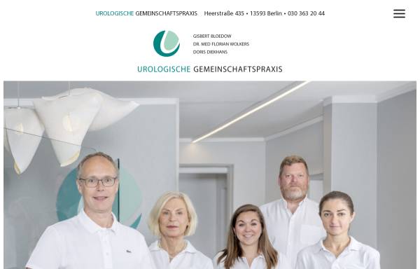 Vorschau von www.urologie-heerstrasse.de, Dietmar Rohm und Dr. Florian Wolkers