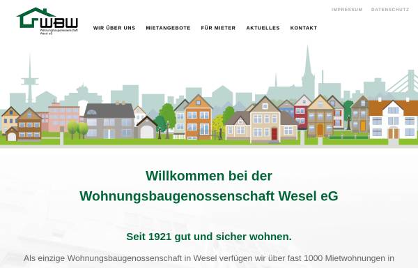 Vorschau von www.wohnbau-wesel.de, Barrierefreies Wohnen für Jedermann