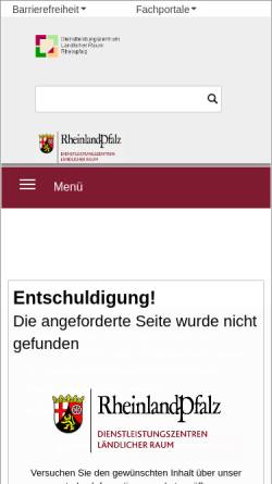 Vorschau der mobilen Webseite www.dlr-rheinpfalz.rlp.de, Informationen des DLR Rheinpfalz