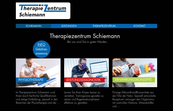 Vorschau von www.tz-schiemann.de, Therapie Zentrum Schiemann