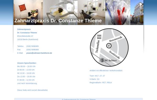 Vorschau von www.zahnarzt-karlshorst.de, Dr. Constanze Weiß-Thieme