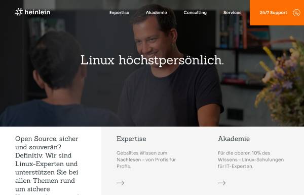 Vorschau von www.heinlein-support.de, Heinlein Professional Linux Support GmbH