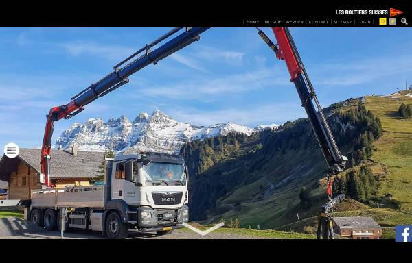 Vorschau von www.routiers.ch, Les Routiers Suisses - Verband der Schweizer Berufsfahrer