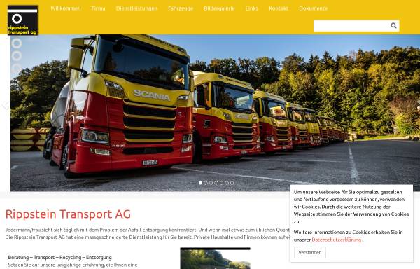 Vorschau von www.rippsteintransport.ch, Rippstein Transport AG
