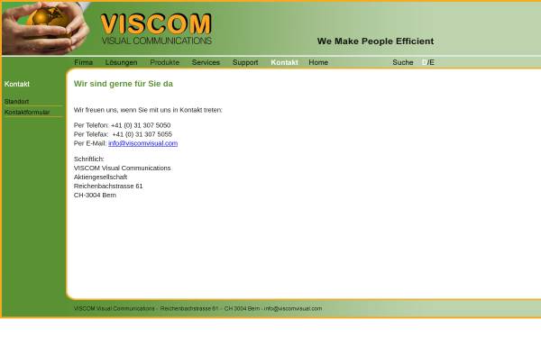 Vorschau von www.viscomvisual.com, Viscom Visual Communications