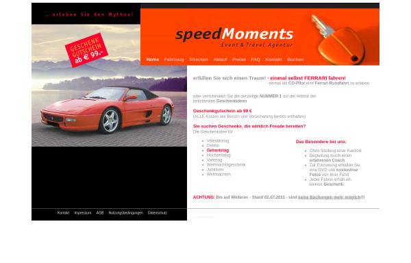 Vorschau von www.speedmoments.de, Speed Moments, Alexandra Minth