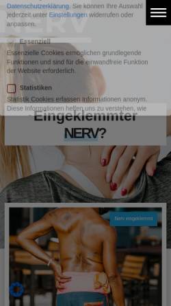 Vorschau der mobilen Webseite www.eingeklemmter-nerv.de, Eingeklemmter Nerv
