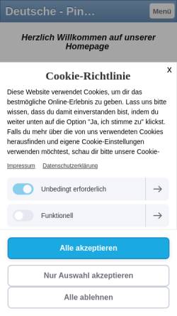 Vorschau der mobilen Webseite www.geeva.de, Deutsche Pinscher vom Sylbachtal
