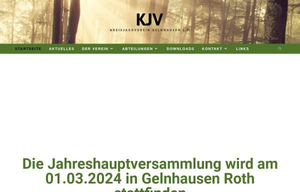 Vorschau von kjv-gelnhausen.de, KJV Gelnhausen e.V. im Bayerischen Jagdverband e.V.