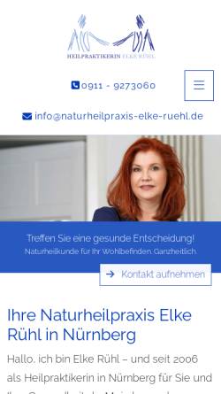 Vorschau der mobilen Webseite www.naturheilzentrum-nuernberg.de, Naturheilzentrum Nürnberg