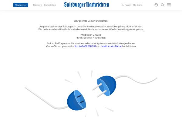 Vorschau von gastrojobs.salzburg.com, Gastrojobs by Salzburger Nachrichten Verlagsgesellschaft m.b.H. & Co. KG